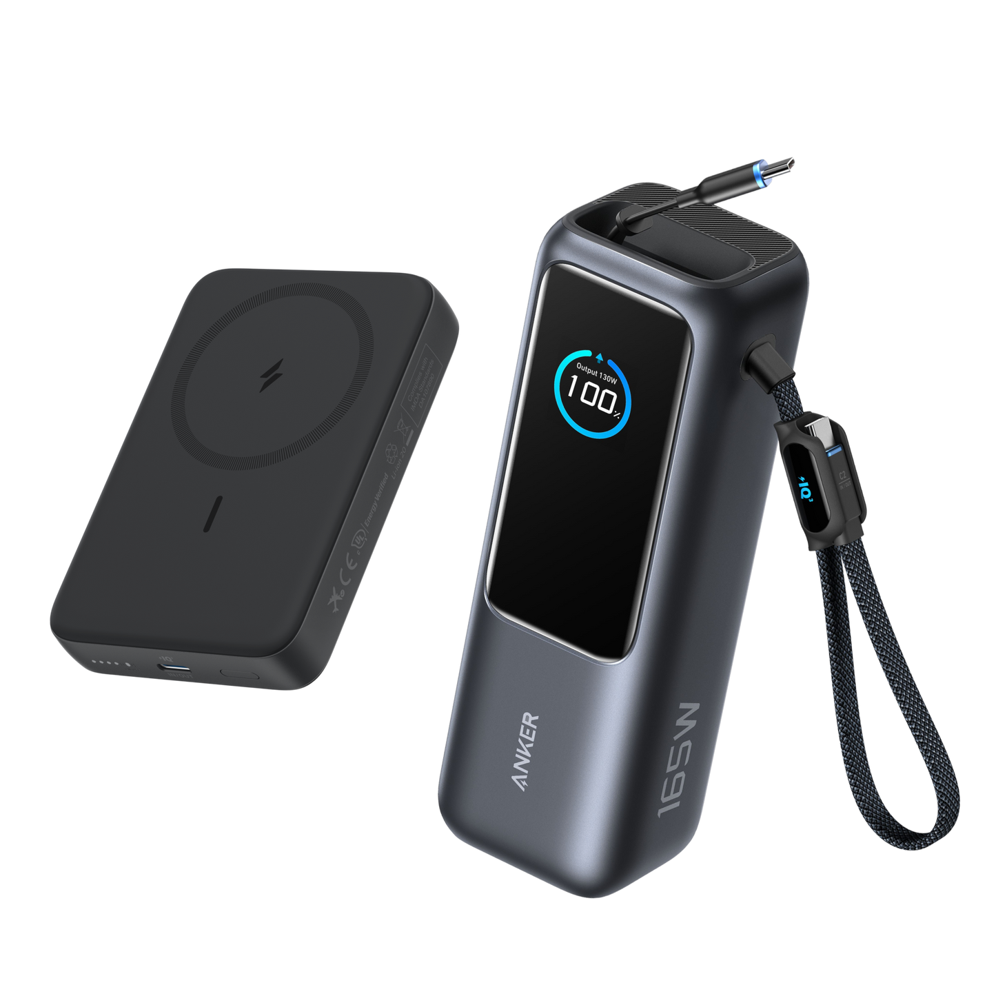 Anker Laptop Power Bank (25K, 165W) + Anker MagGo Power Bank (10K, 15W Wireless)