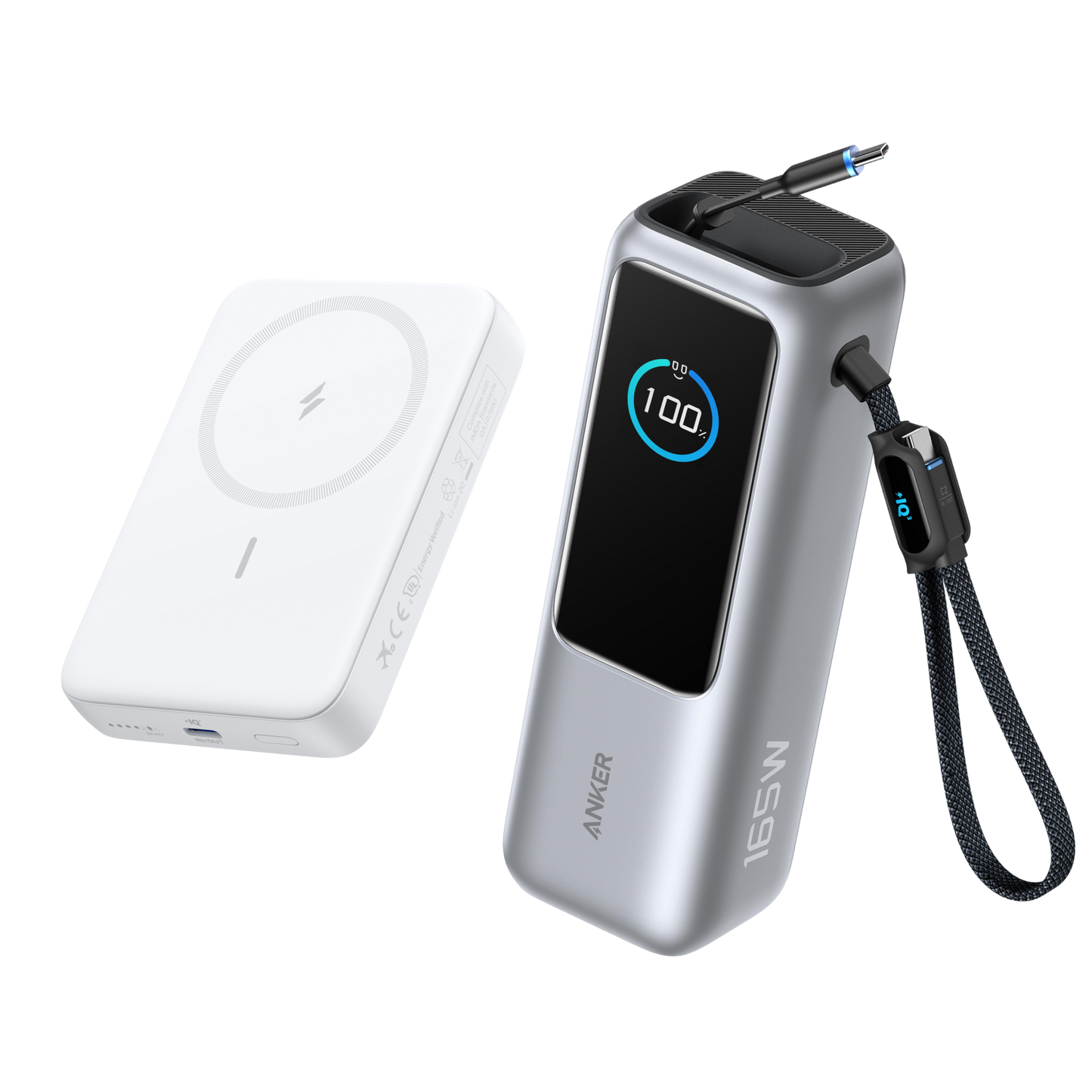 Anker Laptop Power Bank (25K, 165W) + Anker MagGo Power Bank (10K, 15W Wireless)