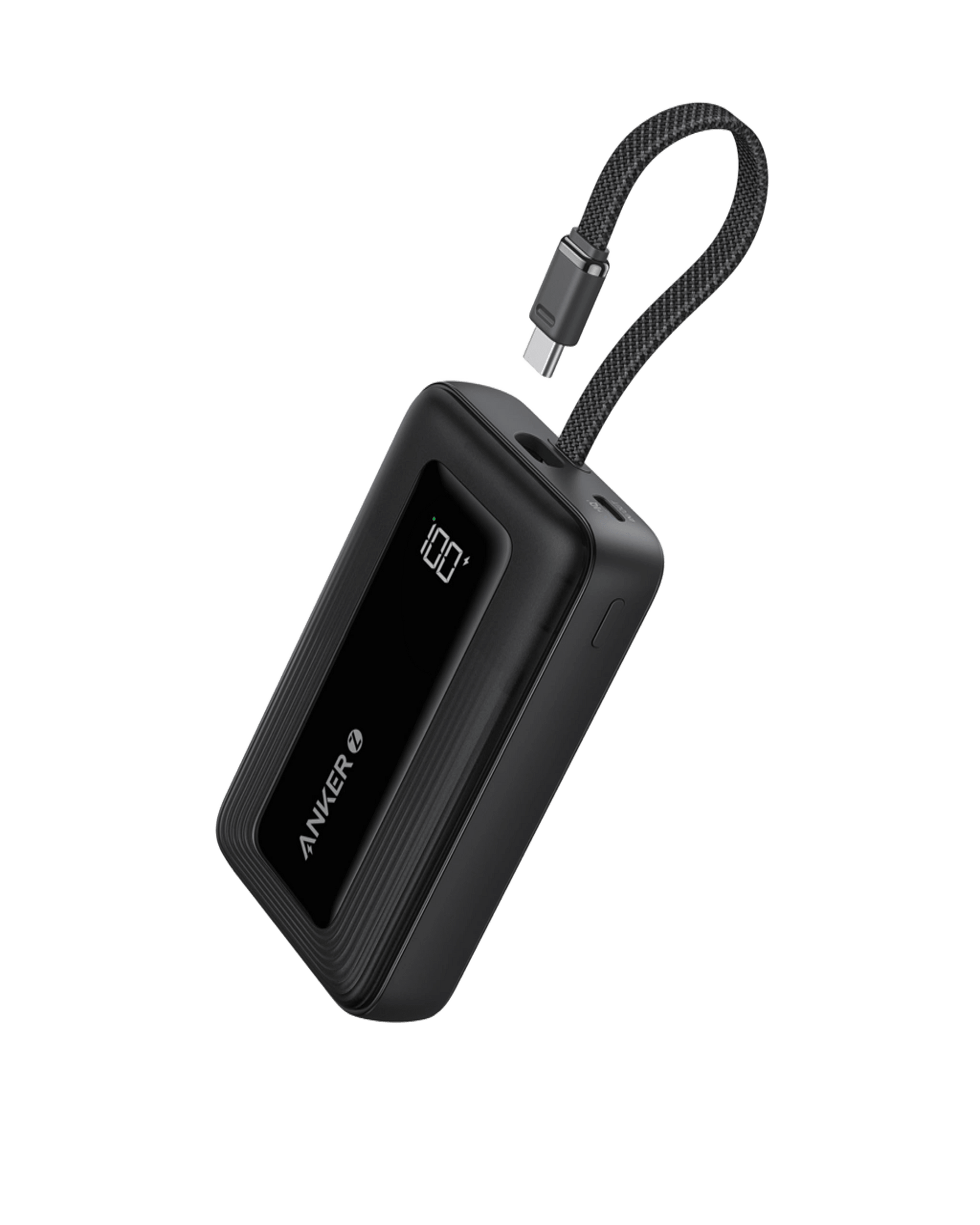 Zolo Power Bank 5.4 inch built USB C cable