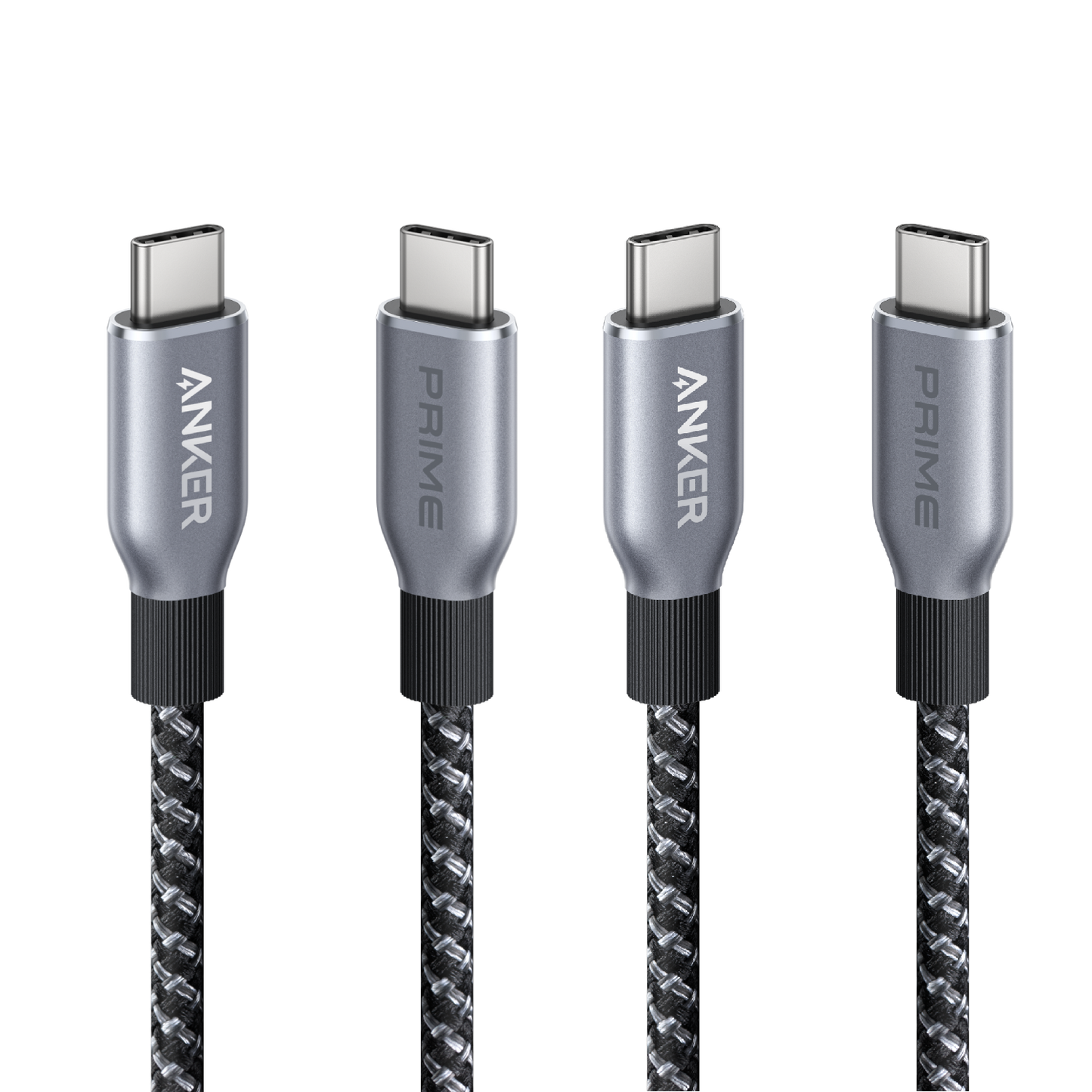 Anker Prime USB-C to USB-C Cable (240W, Upcycled-Braided) ｜2-Pack