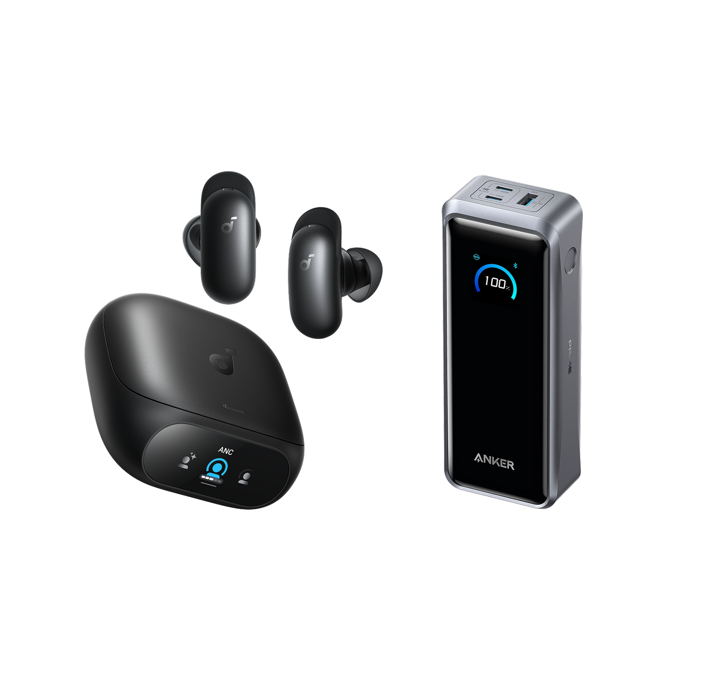 soundcore Liberty 5 Pro | Noise Cancelling Earbuds for Clear Calls and Anker Prime Power Bank (26K, 300W)