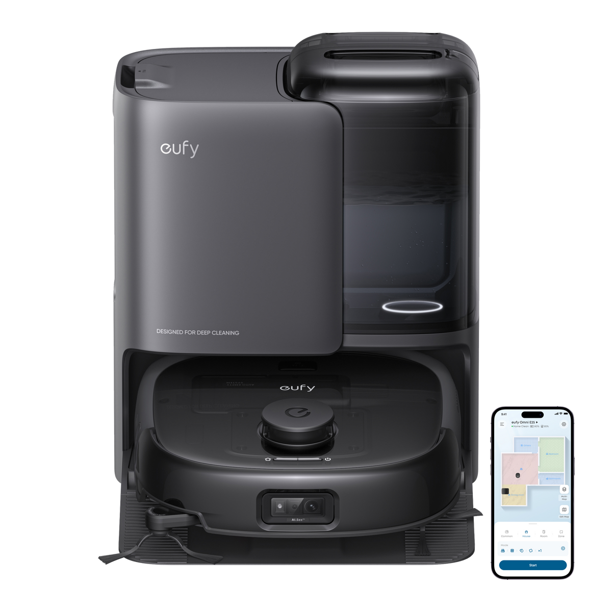 eufy Omni E25 Robot Vacuum & Mop with All-in-One Station