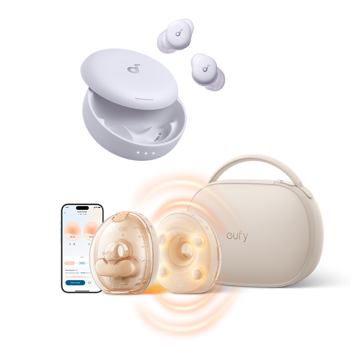 New Mom Comfort Kit | eufy S2 Pro Breast Pump + soundcore Sleep A30