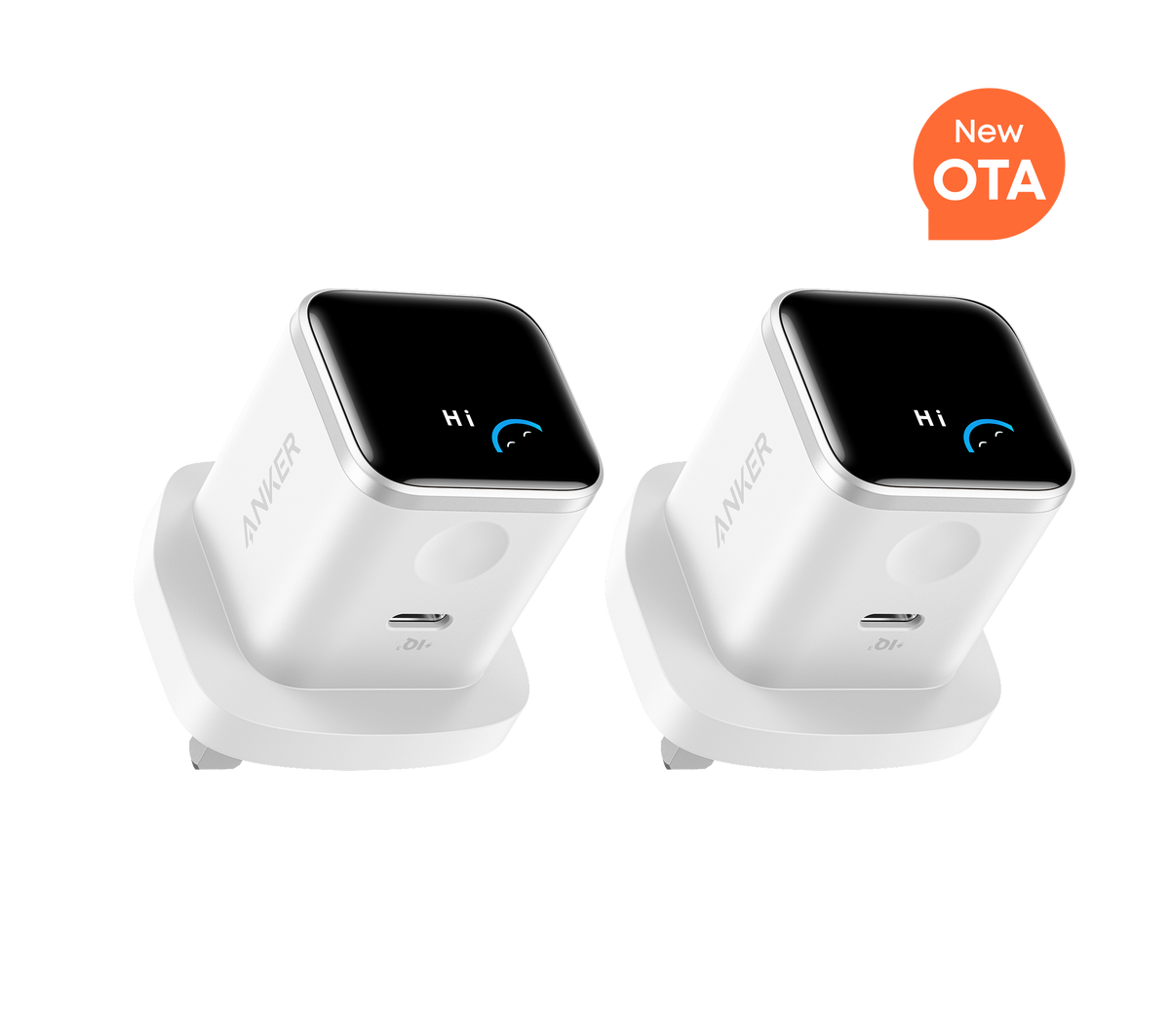 Anker Nano Charger (45W, Smart Display, 2-Pack)