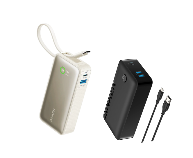 Anker Nano Power Bank (30W, Built-In USB-C Cable)+Anker &lt;b&gt;347&lt;/b&gt; Power Bank (PowerCore 40K)