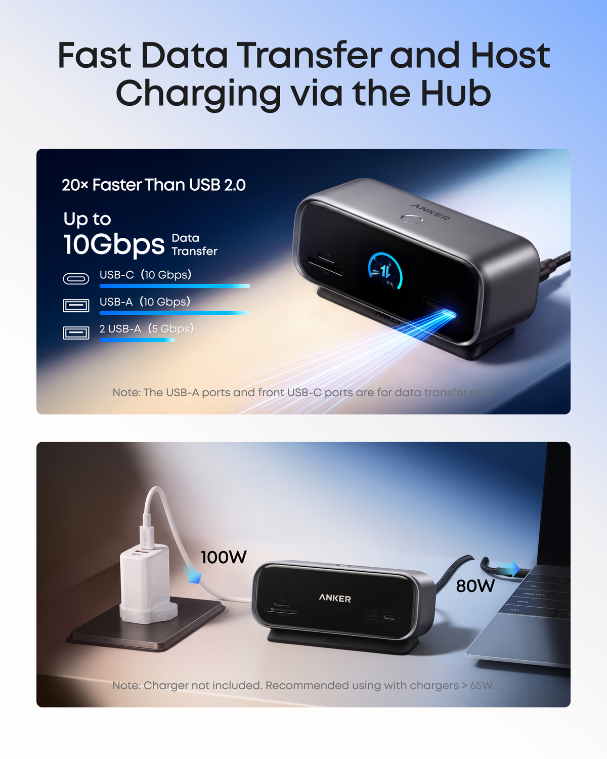 Anker 10-in-1 Desktop USB-C Hub (Dual 4K, Smart Display)