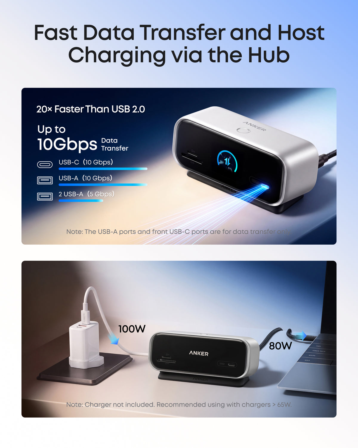 Anker 10-in-1 Desktop USB-C Hub (Dual 4K, Smart Display)