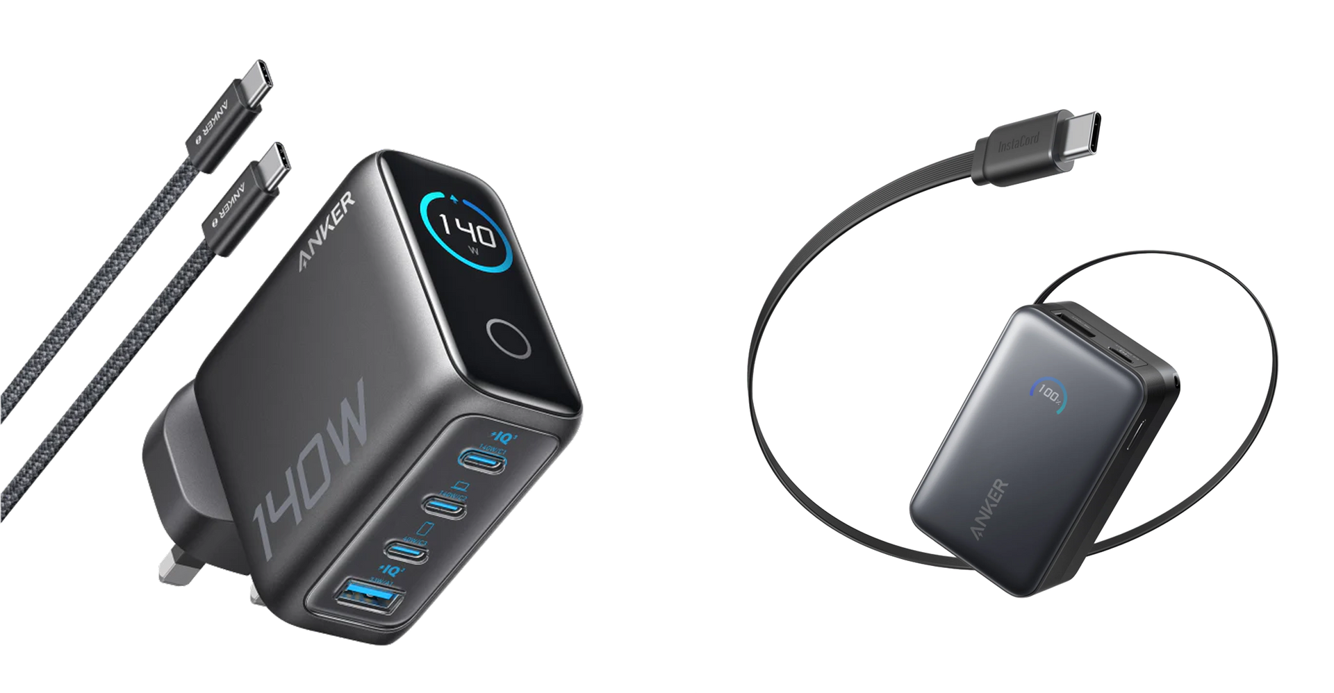 Laptop Charger USB C Cable + Nano Power Bank