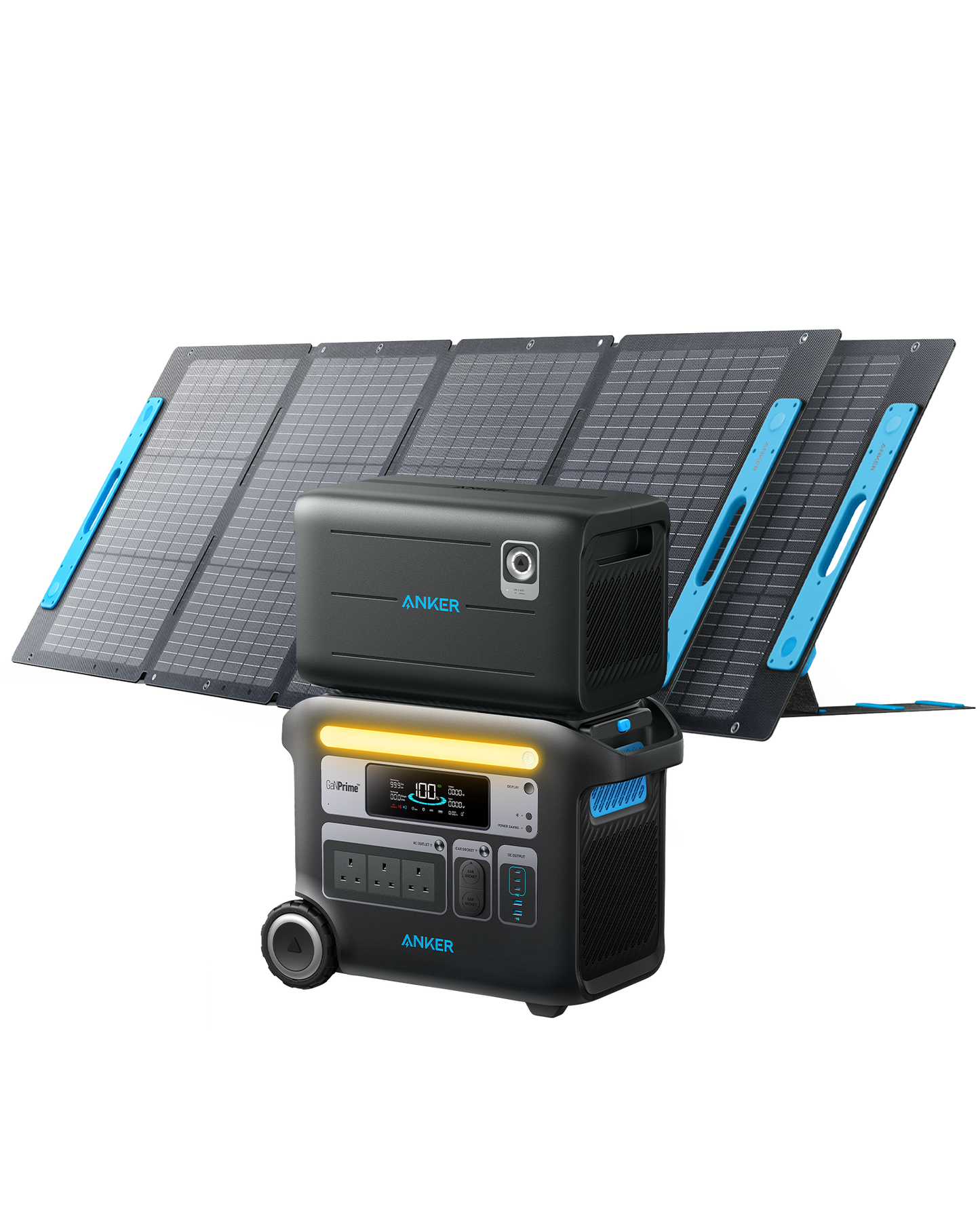 Anker SOLIX F2000 + Expansion Battery + 2× 200W Solar Panels