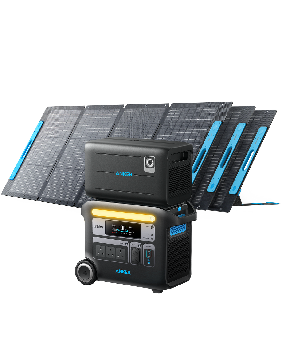 Anker SOLIX &lt;b&gt;F2000&lt;/b&gt; Solar Generator (Solar Generator 767 with 3x 200W Solar Panel and Expansion Battery)